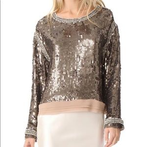Loyd/Ford Sequin long sleeve top
